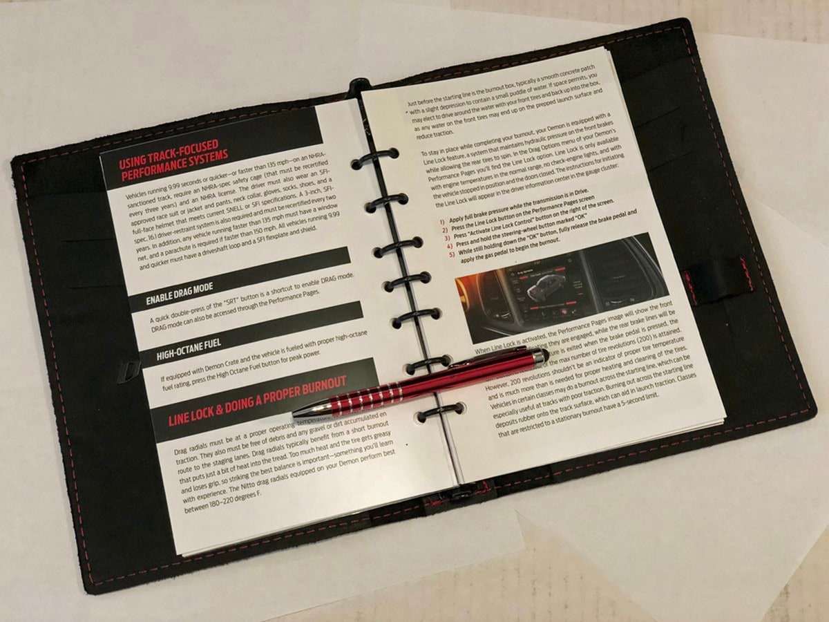 2018 Dodge Challenger SRT Demon Track Tech Manual1