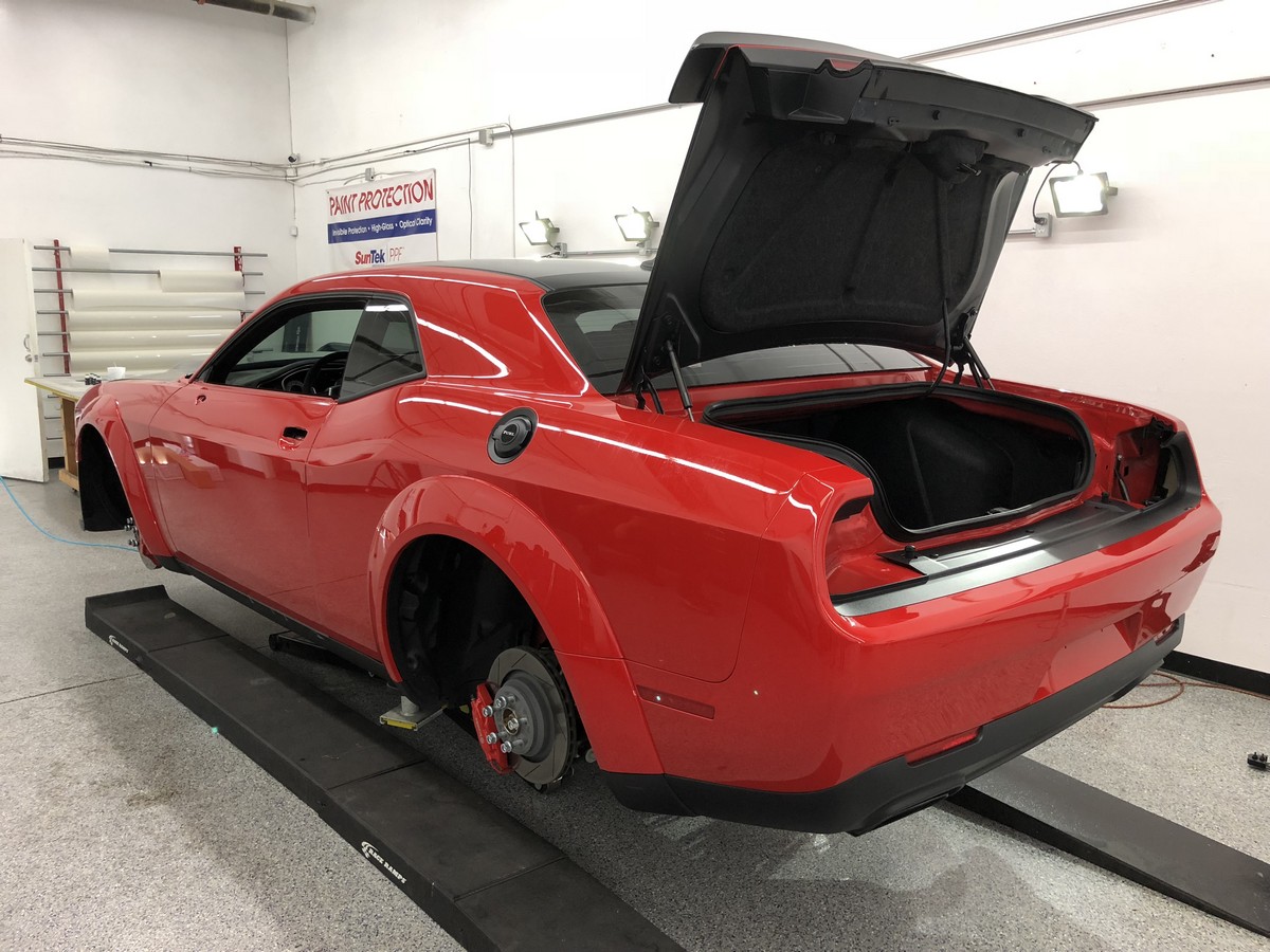 2018 Dodge Demon Clear Bra Install Rear