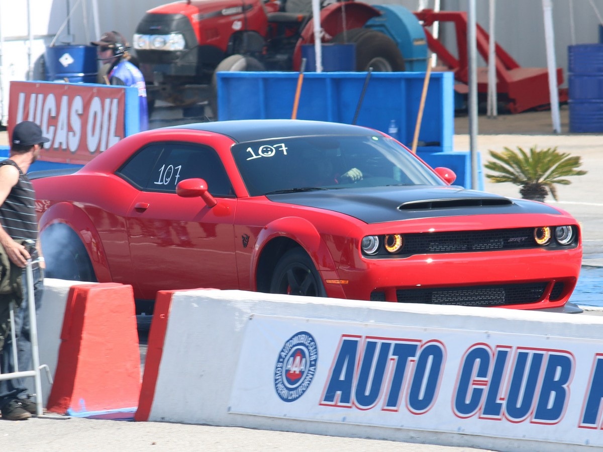 2018 Dodge Demon Drag Strip Burnout Famoso