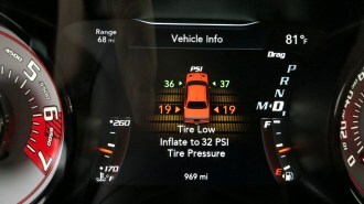 Tire pressure monitoring system in 2018 Dodge Demon