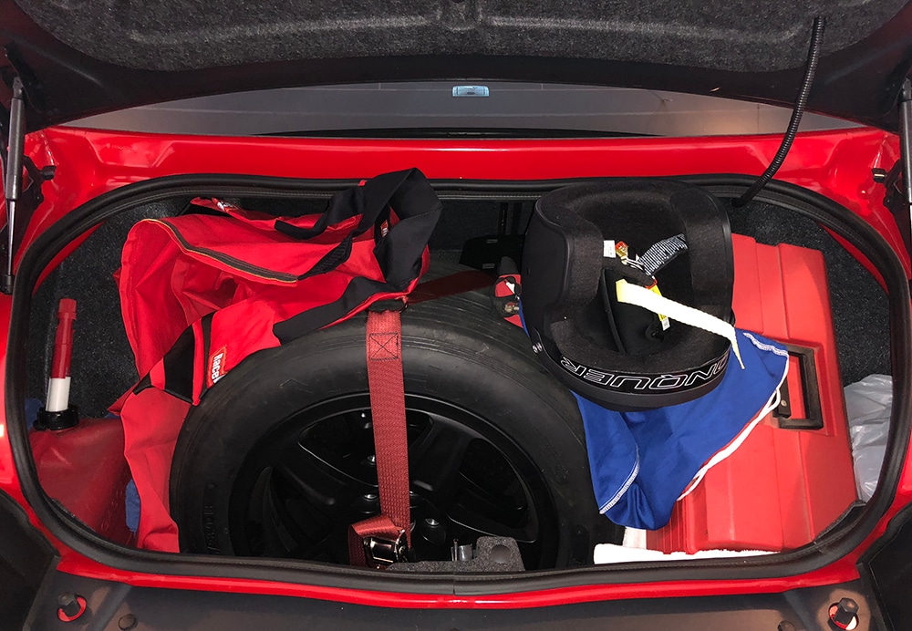 2018 Dodge Demon Trunk Race Equipment