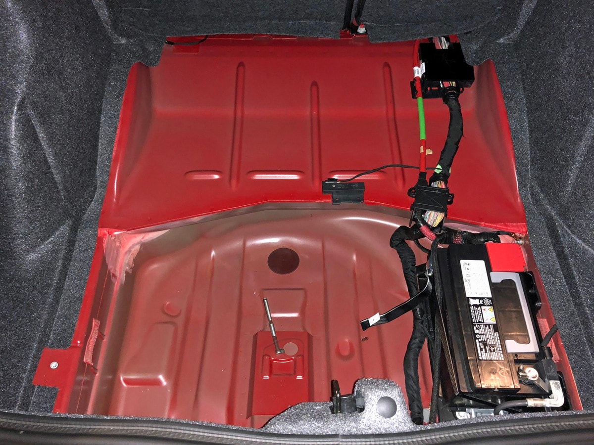 2018 Dodge Demon Trunk Subwoofer Removed