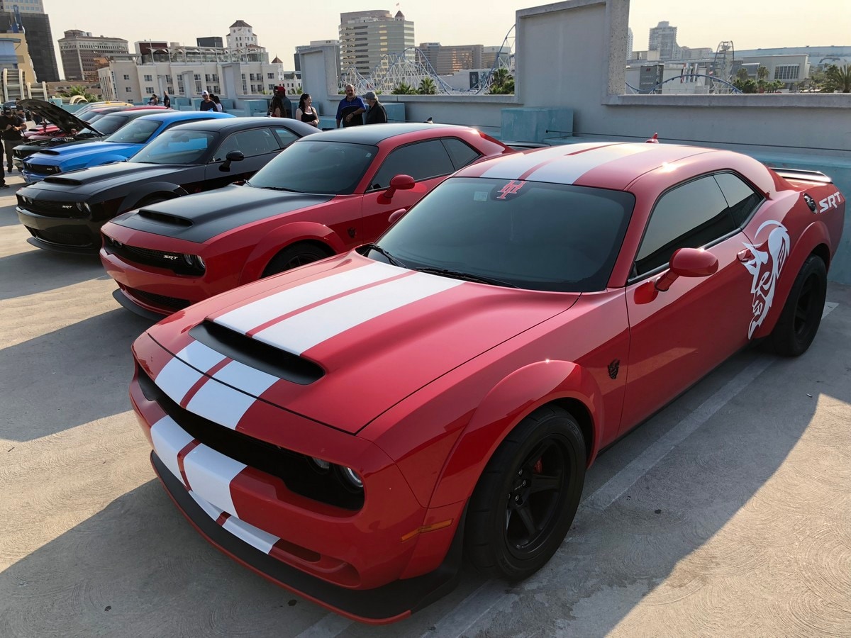 2018 Dodge SRT Challegner Demon Car Show Red Wrap