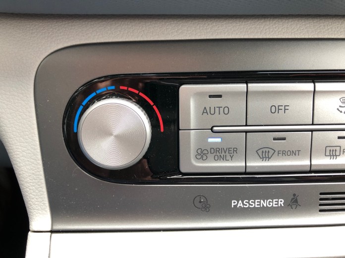 2019 Kona EV Driver Only HVAC Control