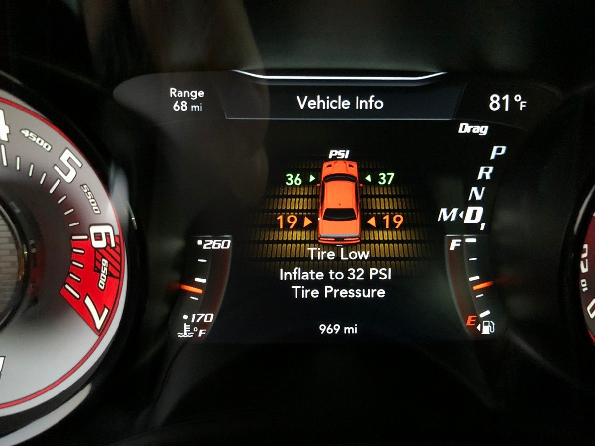 3e 2018 Dodge Demon Tire Pressure