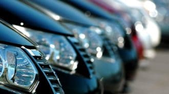 new cars on dealer lot