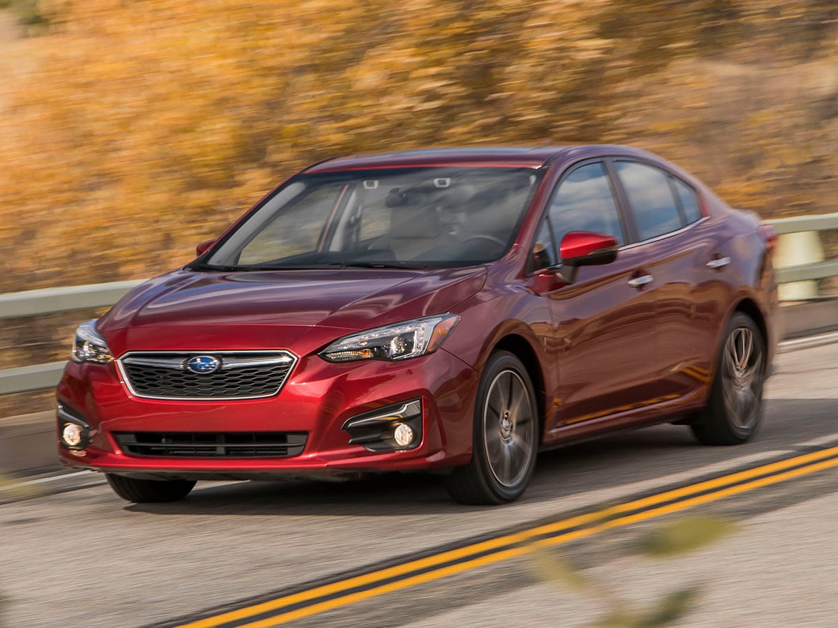 2018 Subaru Impreza Red Sedan