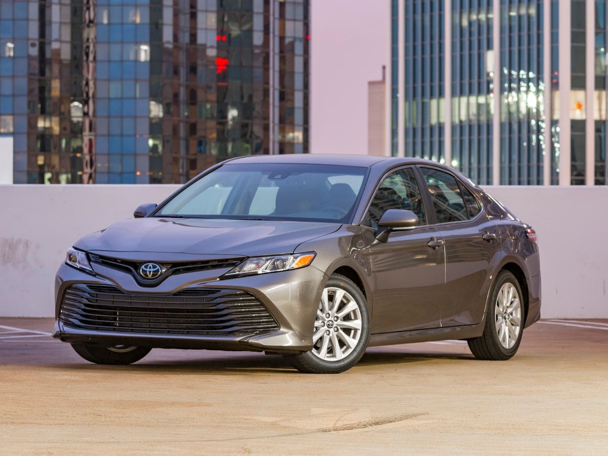 2018 Toyota Camry in charcoal.