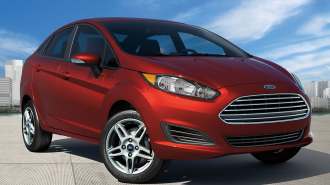 The 2019 Ford Fiesta seen form a front quarter angle