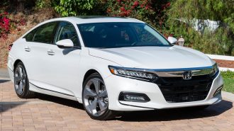 2019 Honda Accord in white.