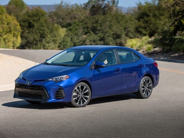 Toyota Corolla: $159 per month