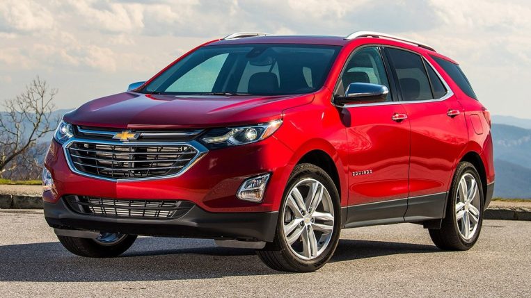 2019 Chevrolet Equinox in red.