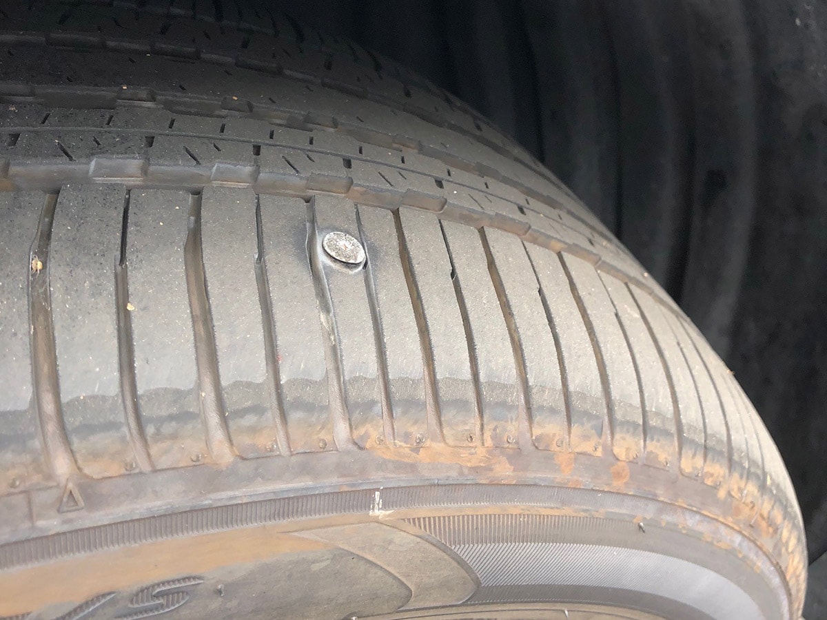 subaru-ascent-nail-in-tire