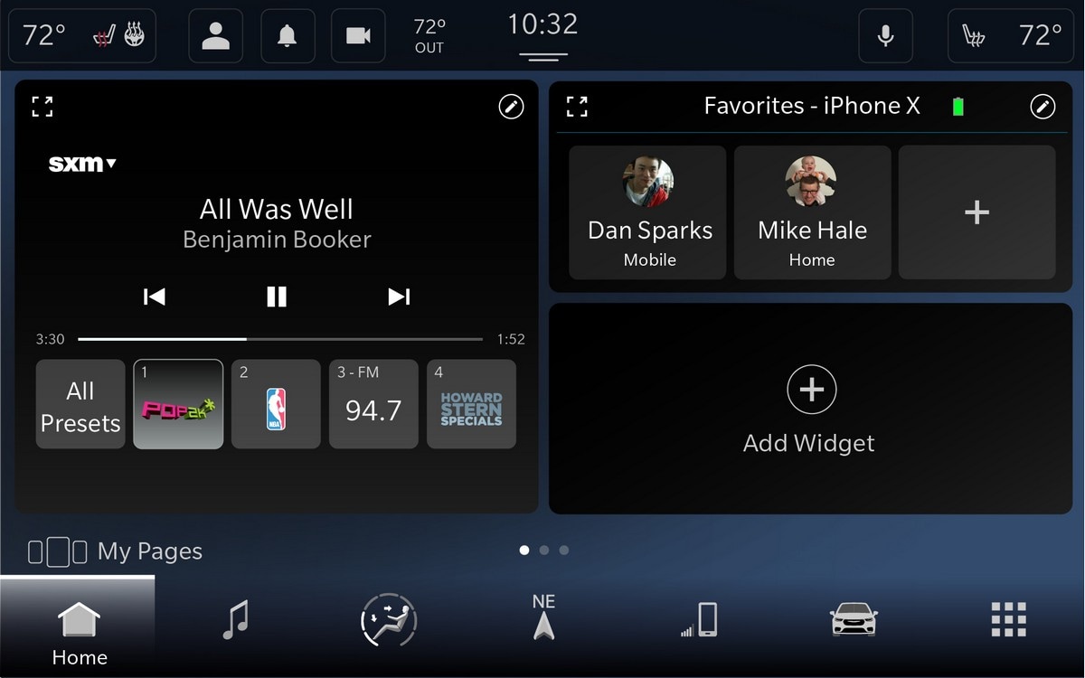 All new Uconnect 5 exclusive home screen