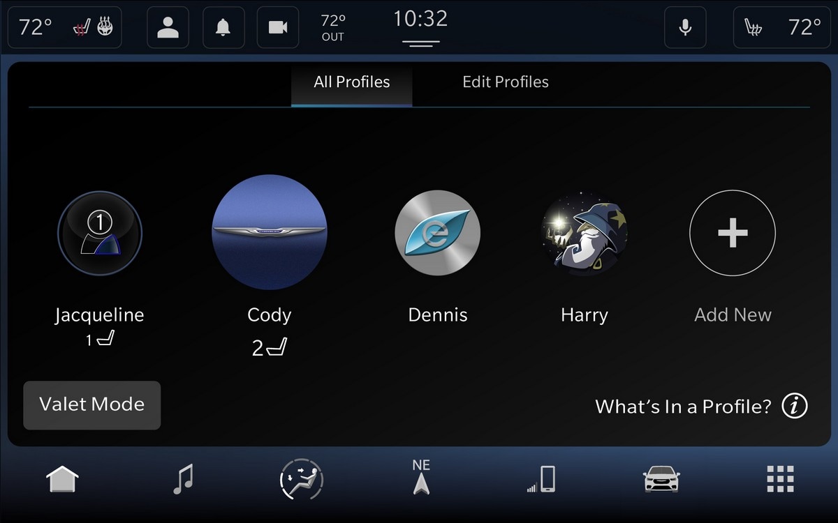 All new Uconnect 5 personalized user profiles