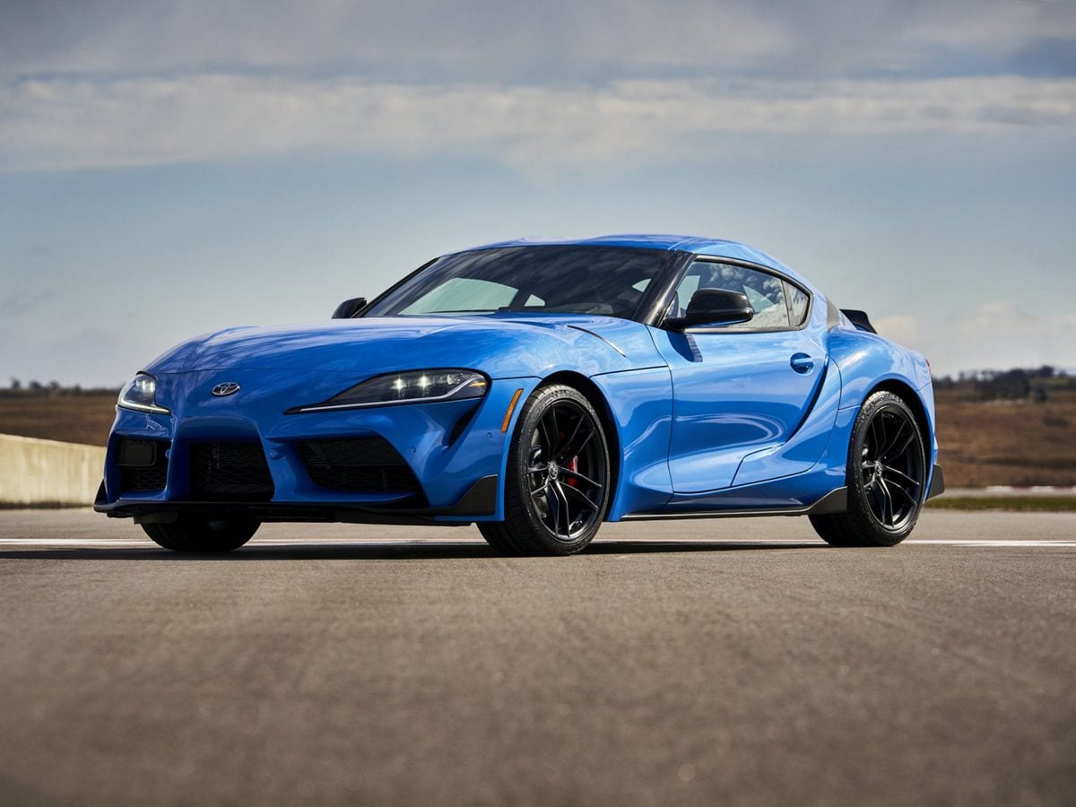 2021 Toyota GR Supra in blue