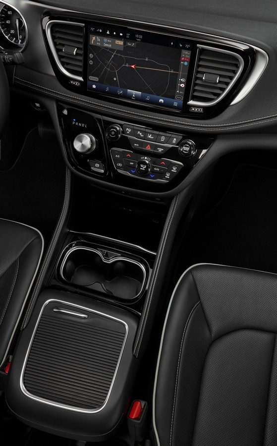 The interior of the 2021 Chrysler Pacifica Limited features the