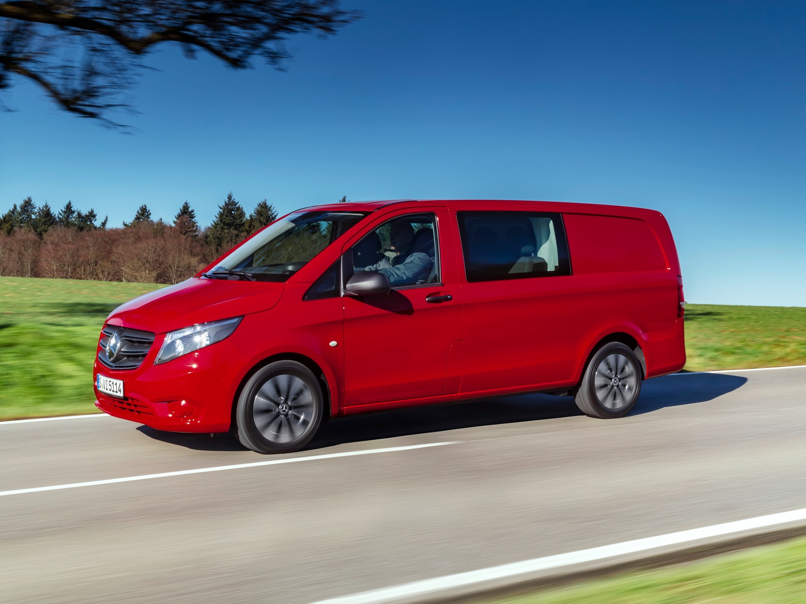 Der Neue Mercedes Benz Vito Mixto – Exterieur, Jupiterrot // T