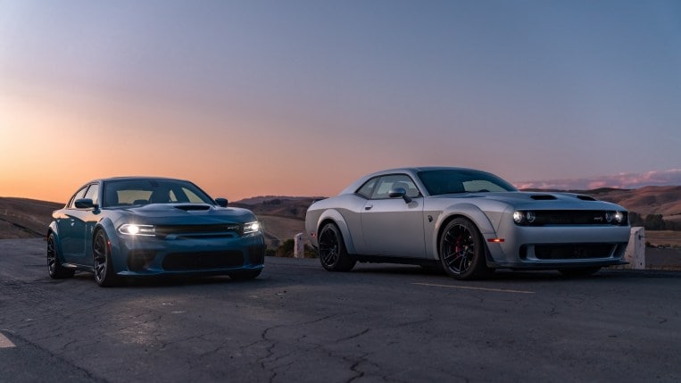 The Widebody On Both The Dodge Charger (left) And Challenger (ri