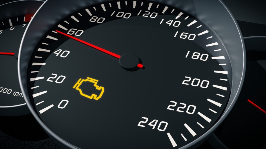 check engine warning light