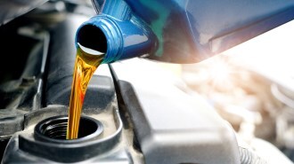changing oil in a car
