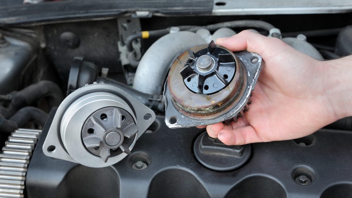 A car's water pump