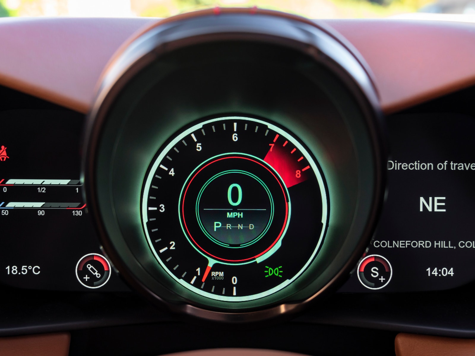 2020 Aston Martin Vantage Red Gauges