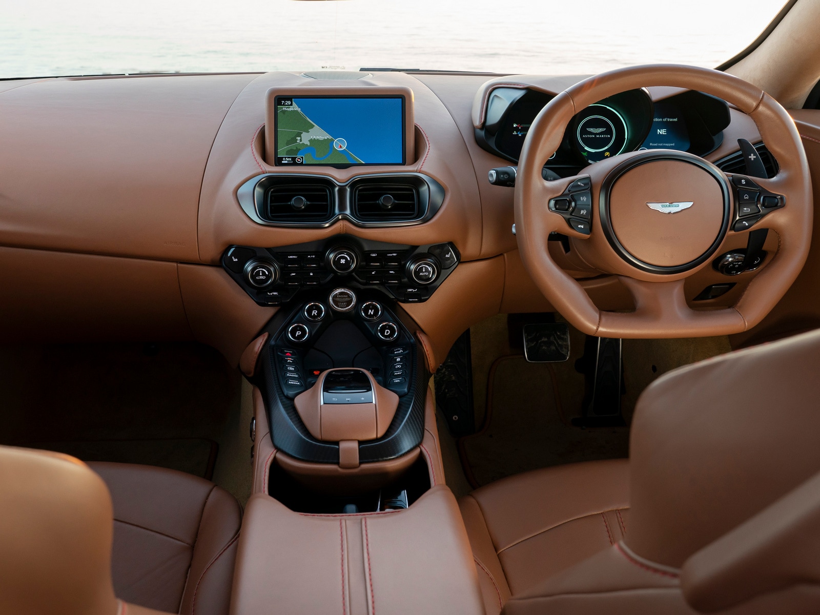 2020 Aston Martin Vantage Red Interior