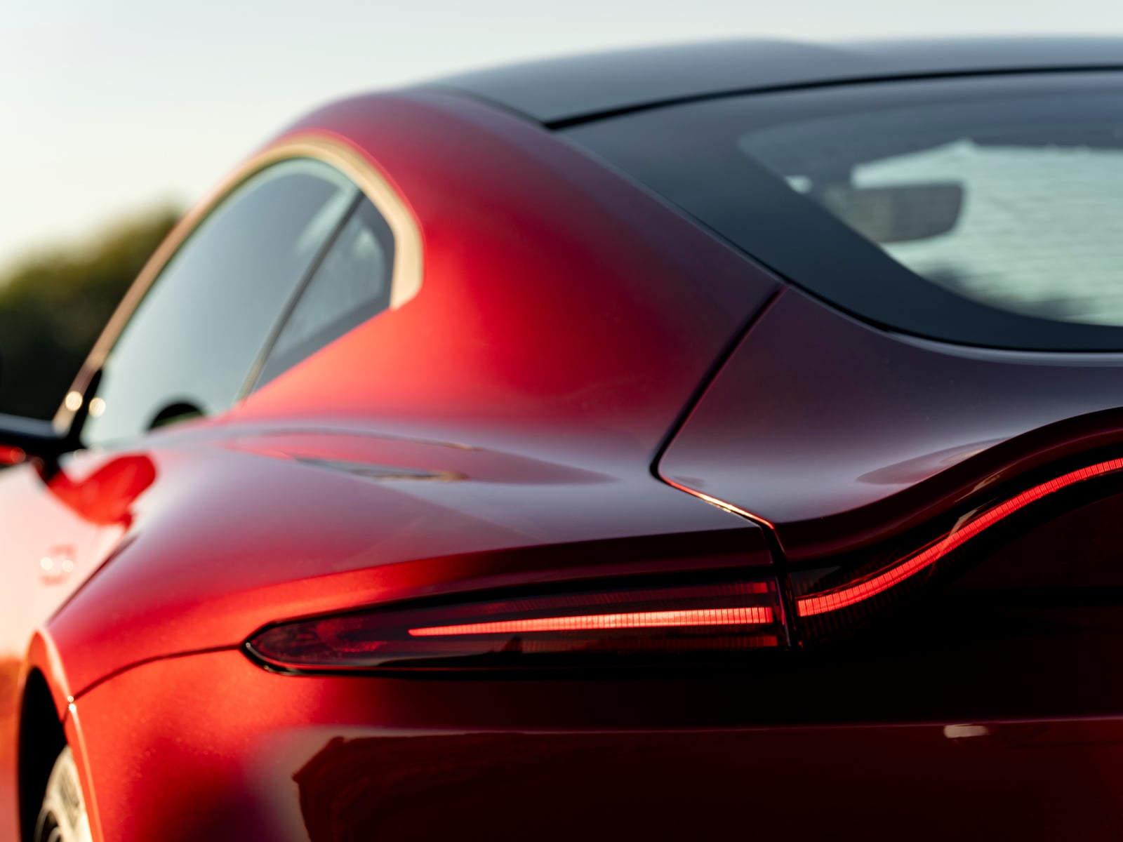 2020 Aston Martin Vantage Red Rear Tail