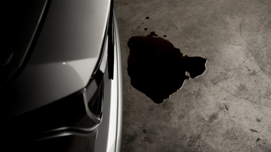 Leaking fluid underneath the car