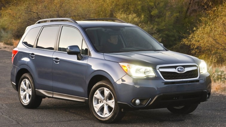2014 Subaru Forester in blue.