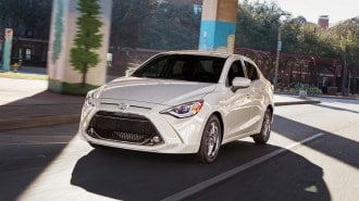 2020 Toyota Yaris Driving Front 3qtr