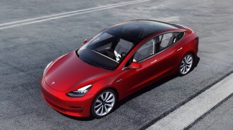2019 Tesla Model 3 Front Quarter Red