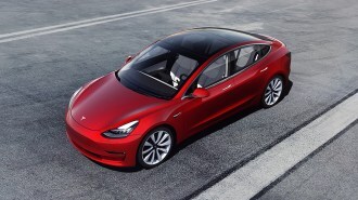 BP 2019 Tesla Model 3 Red
