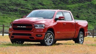The 2019 Ram 1500 seen from a front quarter angle