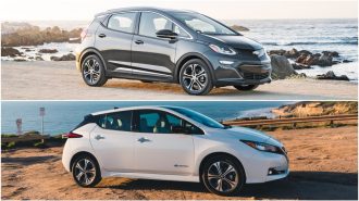 Chevrolet Bolt EV and Nissan Leaf