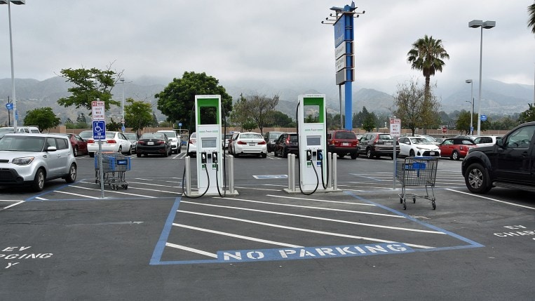 RT Electrify America Chargers Wal Mart Burbank California