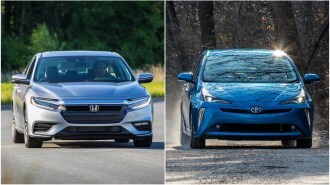 RT Honda Insight Vs Toyota Prius Front