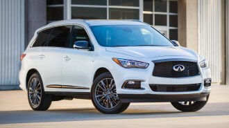 2020 Infiniti QX60 in white.