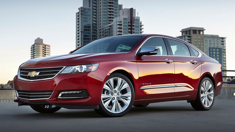 2018 Chevrolet Impala in red.