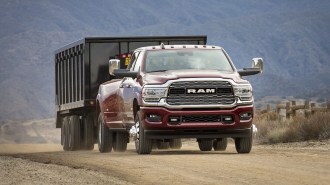2021 Ram 3500 towing trailer