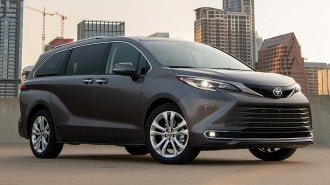 2022 Toyota Sienna Platinum in gray.