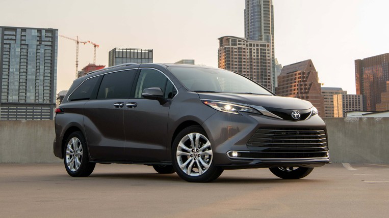 2022 Toyota Sienna Platinum in gray.