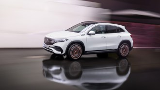 2022 Mercedes Benz EQA Driving Front Three Quarter