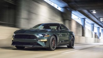 2020 Ford Mustang Bullitt Driving Front Three Quarter