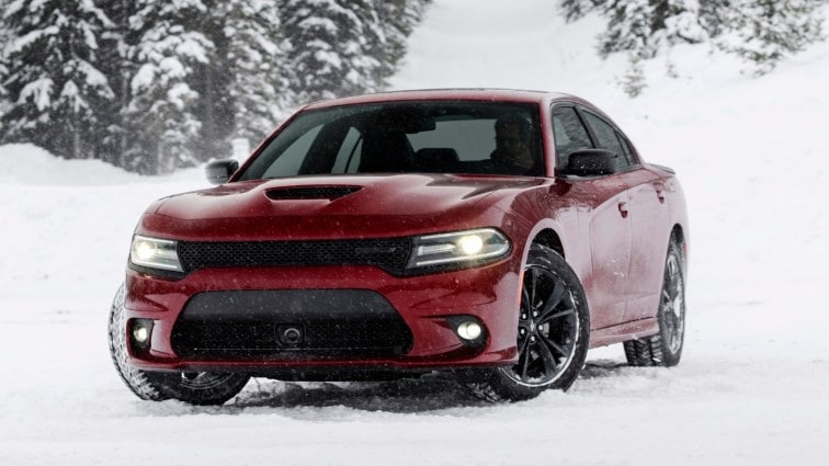 2021 Dodge Charger in snow