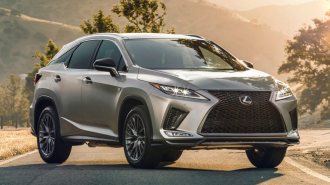 2021 Lexus RX in gold.