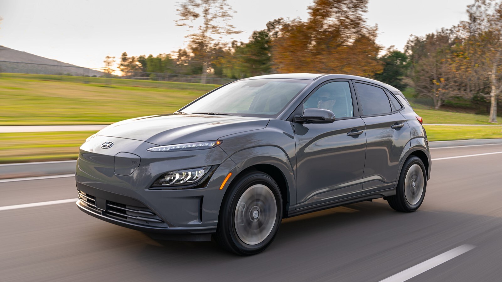 2022 Hyundai Kona Electric in grey