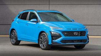 2022 Hyundai Kona N Line Front Right 3qtr 16×9