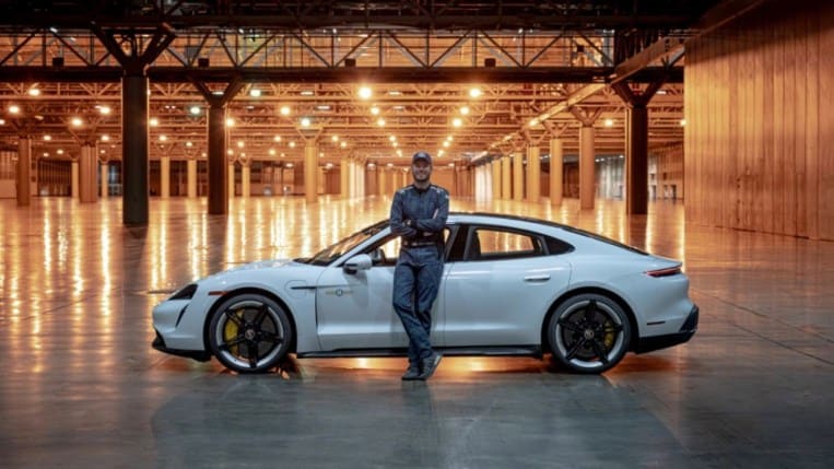 Porsche Taycan Turbo S Indoor Speed Record